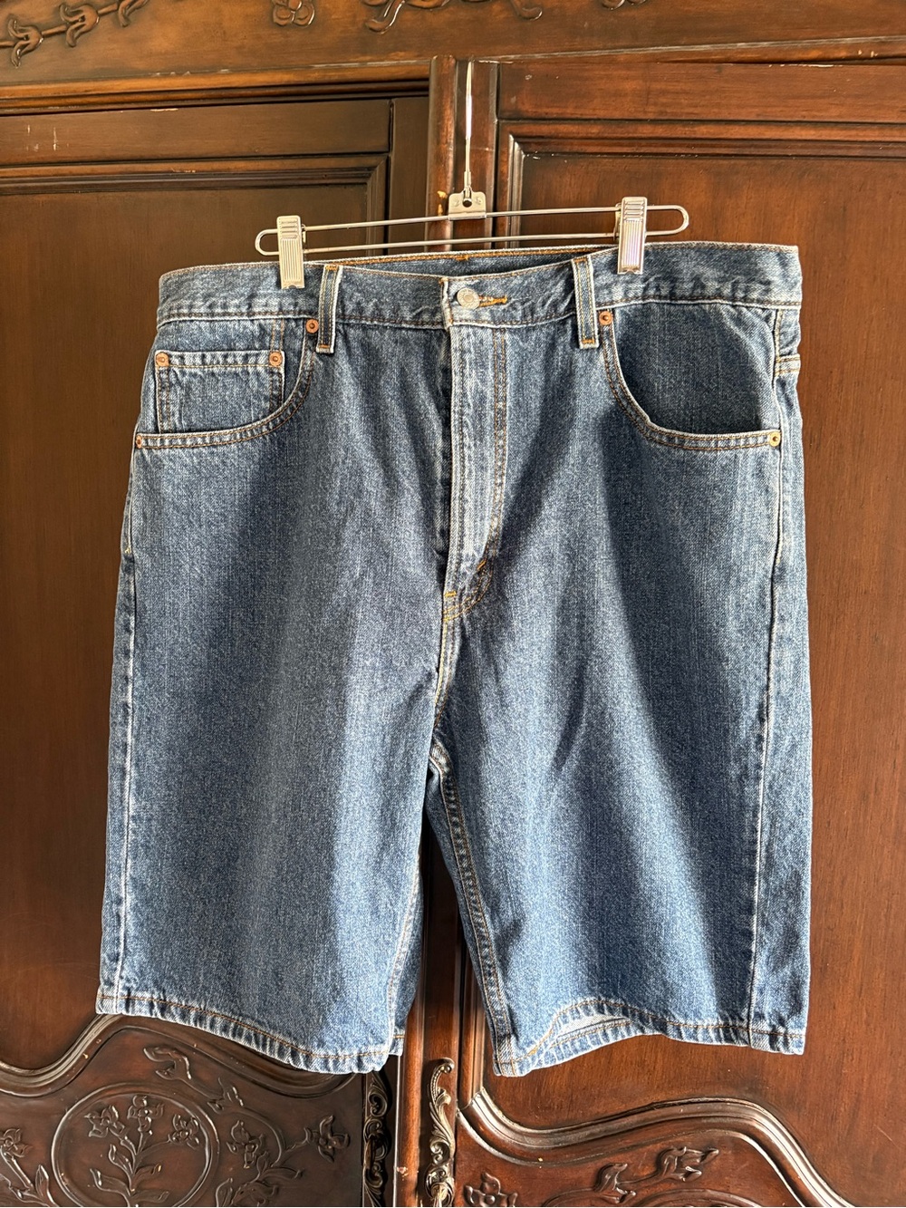 Y2K Levi’s 505 “R Tab” Denim Jorts Shorts Waist 38 Inseam 10.5